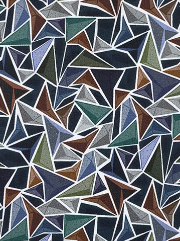 R2 Skjorta Poplin Triangle Print Grön Product / Detail