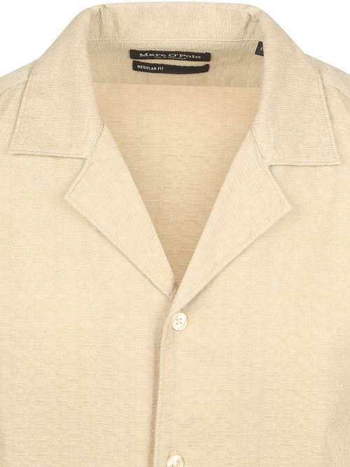 Marc O'Polo Camicia crêpe a maniche corte beige Product / Detail