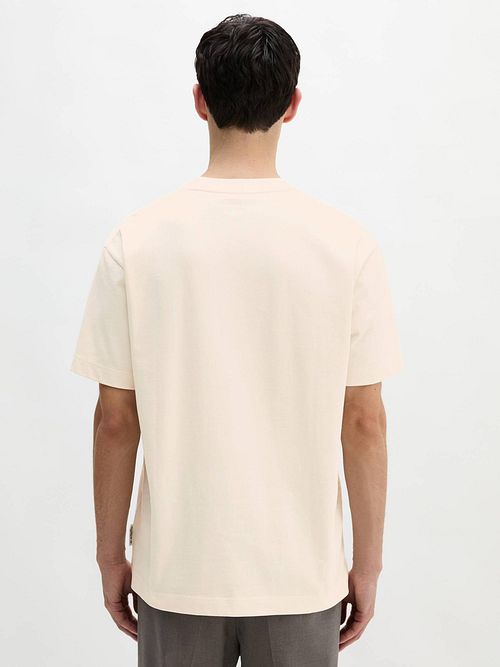 Marc O'Polo Heavy T-Shirt Ecru Model / Achterkant