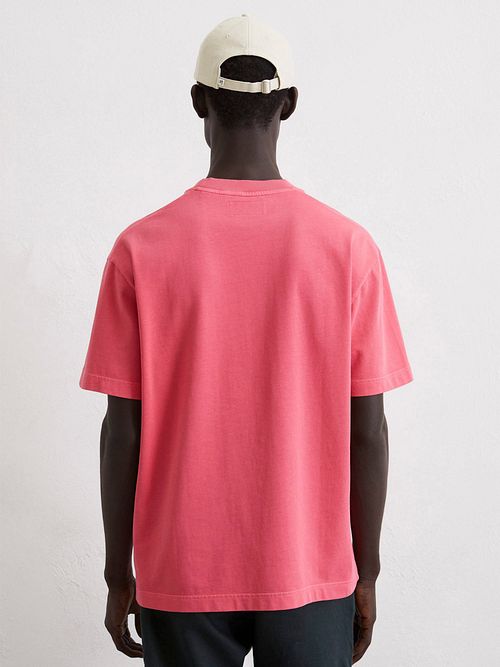 Marc O'Polo Heavy T-Shirt Różowy Model / Achterkant