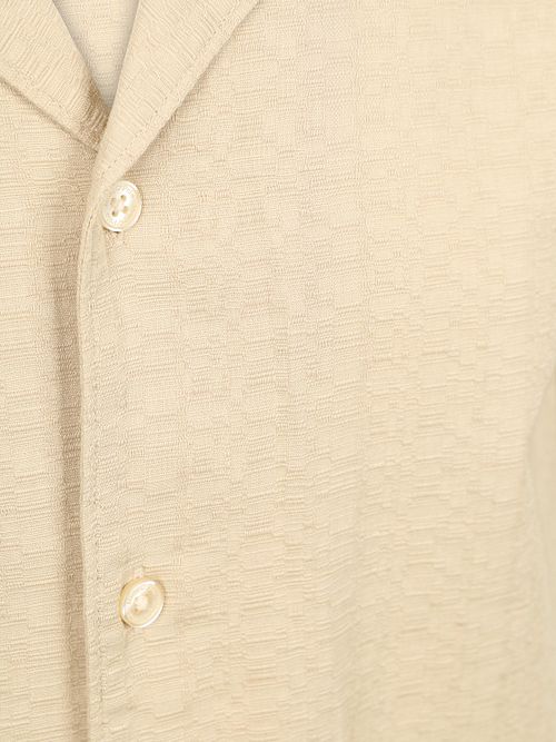 Marc O'Polo Koszula z krepy z krótkim rękawem beżowa Product / Detail