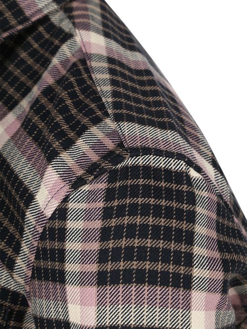 Marc O'Polo Overhemd Ruiten Navy Mauve Product / Detail