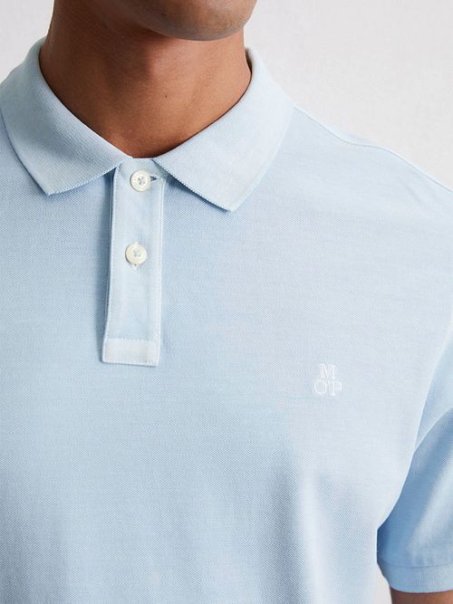 Marc O'Polo Polo Coton Bio Bleu Model / Detail