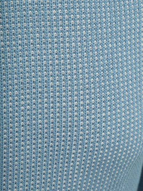 Marc O'Polo Pullover Structured Bi-Colour Blauw Product / Detail