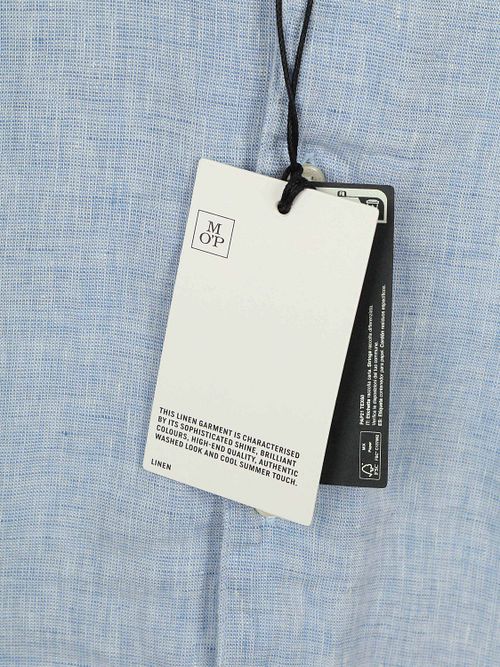 Marc O'Polo Shirt Linen Light Blue Product / Detail