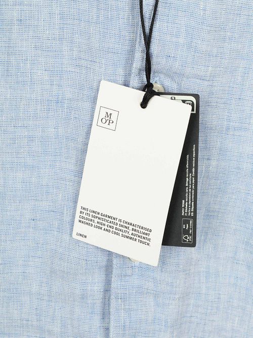 Marc O'Polo Shirt Linen Light Blue Product / Detail