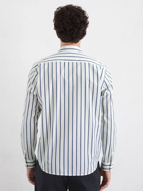 Marc O'Polo Striped Shirt Blue Model / Achterkant