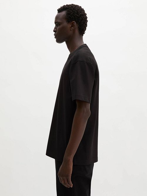 Marc O'Polo Heavy T-Shirt Navy Model / Zijkant