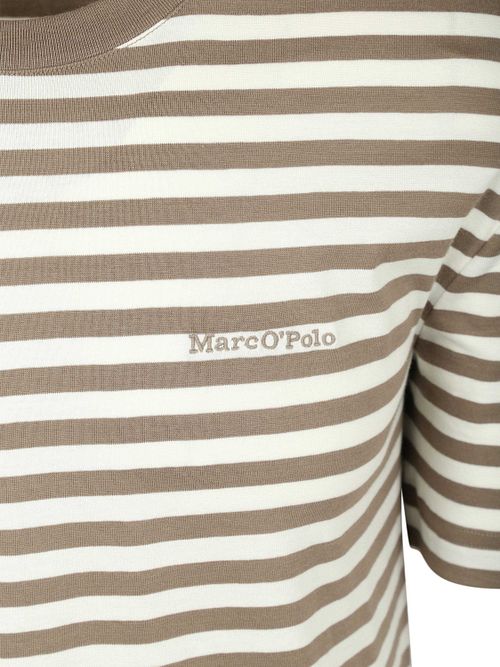 Marc O'Polo T-shirt Stripes Kaki Product / Detail