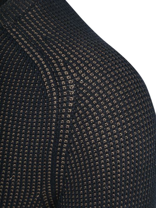 Marc O'Polo Tröja Strukturerad Bi-Colour Navy Product / Detail