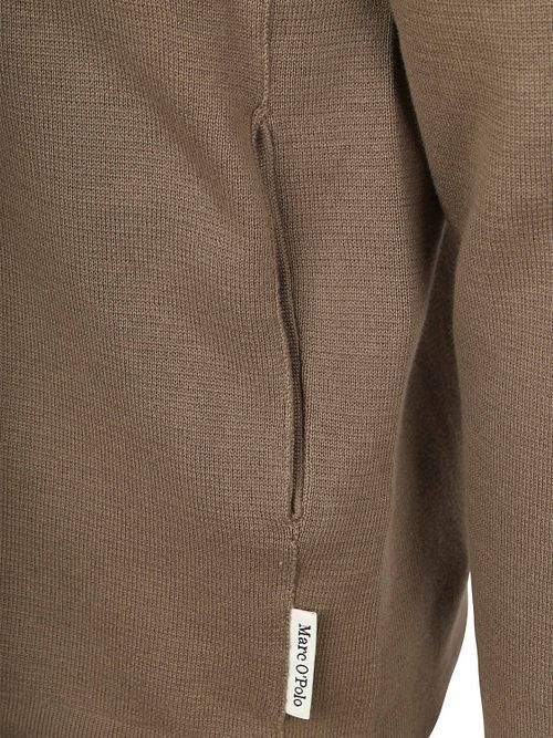 Marc O'Polo Knitted Overshirt Taupe Product / Detail