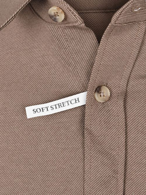 Cast Iron Camisa Twill Jersey Walnut