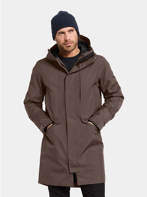 Didriksons Kenny Parka Bruin Model / Voorkant