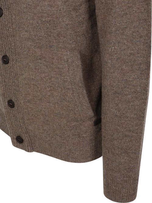Barbour Gilet Zippé Laine Marron Product / Detail