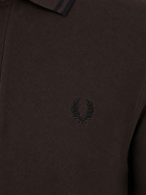 Fred Perry Polo Tipped M3600 Marron 86C