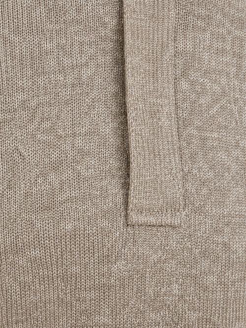 Pull State Of Art Col Zippé Marron