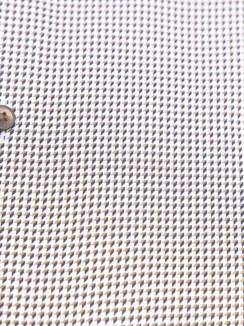 Camicia OLYMP Luxor con stampa e texture marrone Product / Detail