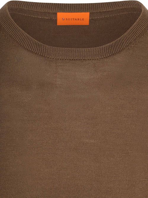 Suitable Maglione Lana Merino Taupe Product / Detail