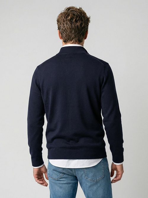 McGregor Cárdigan Algodón Cachemira Navy Model / Achterkant