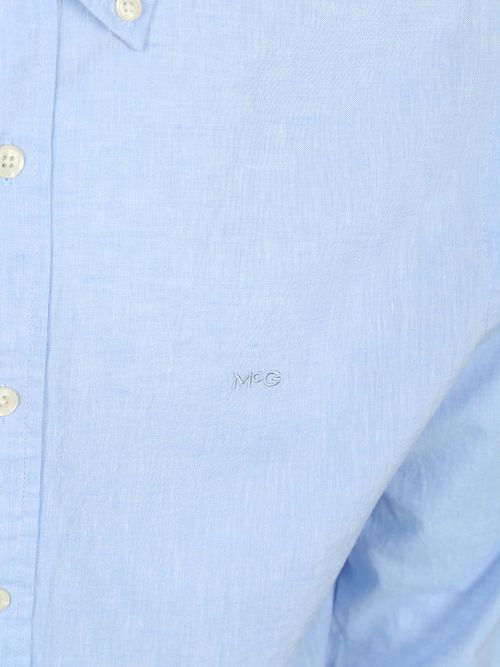 McGregor Chemise Cotton Linen Bleu Clair Product / Detail