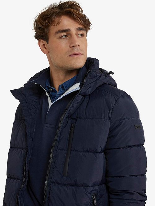 McGregor Jacket Hooded Puffer Navy Model / Detail