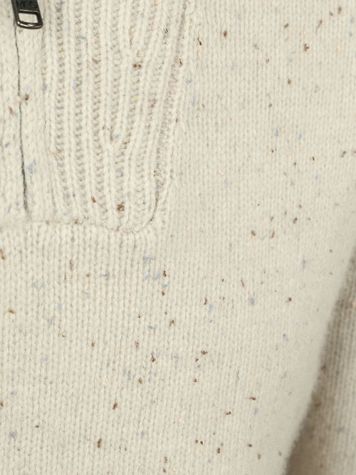 McGregor Half Zip Trui Lamswol Blend Ecru Product / Detail