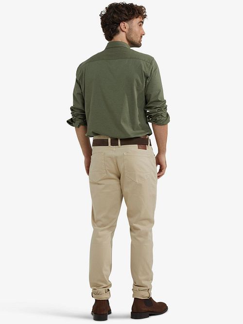 McGregor Hemd Piqué Stretch Grün Model / Achterkant