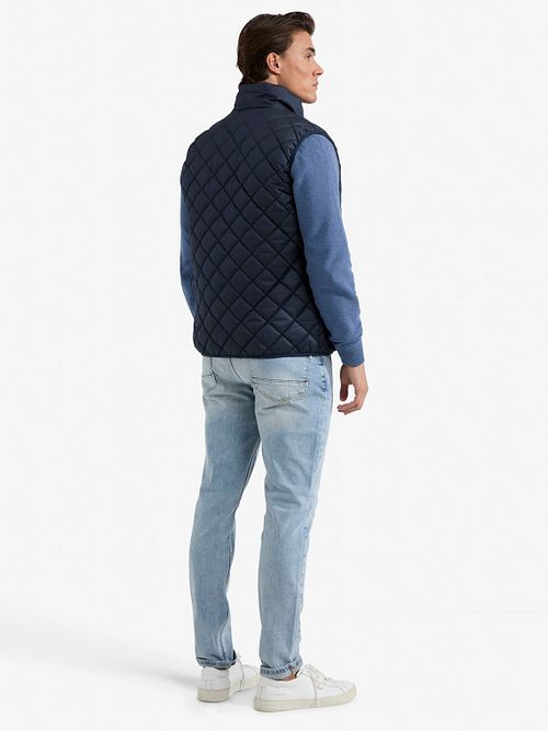 McGregor Vattert Vest Marineblå Model / Achterkant