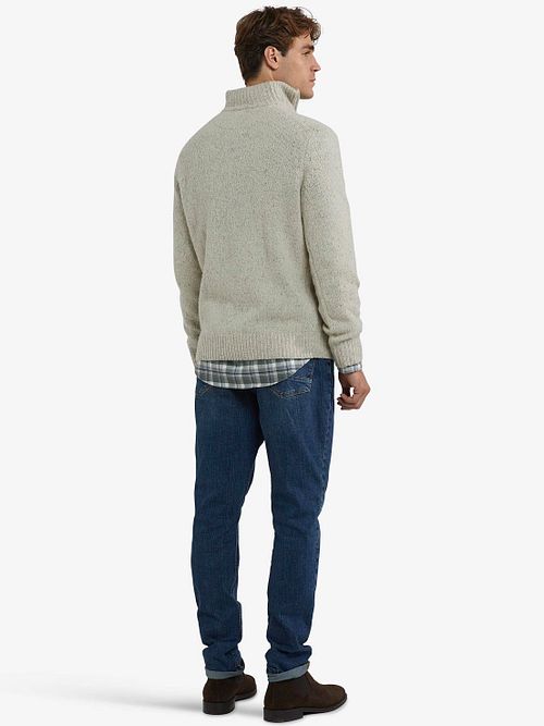 McGregor Jersey Half Zip Ecru Model / Achterkant