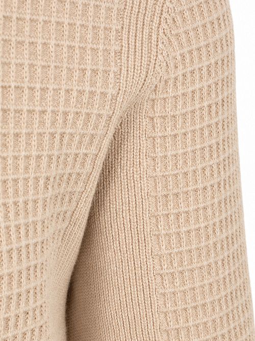 McGregor Half Zip Polo Shirt Knitted Structure Sand