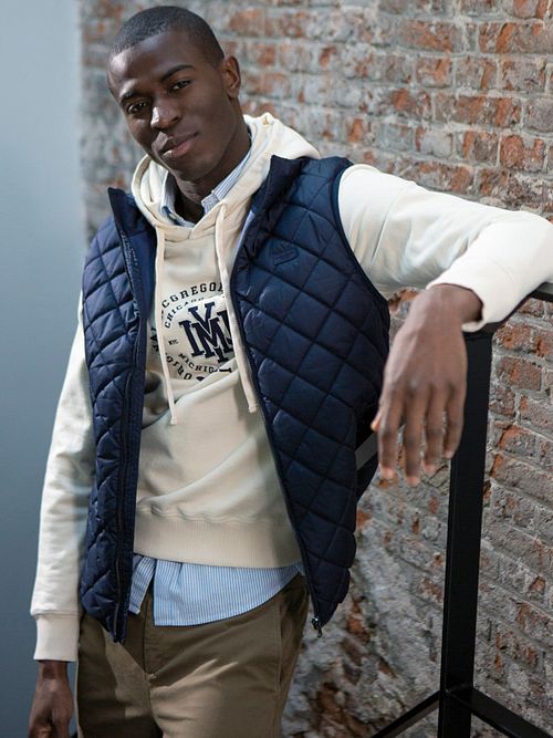 McGregor Kviltad Väst Blå Model / Sfeerbeeld