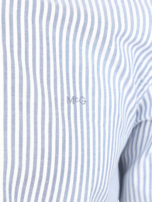 McGregor Overhemd Oxford Streep Blauw Product / Detail