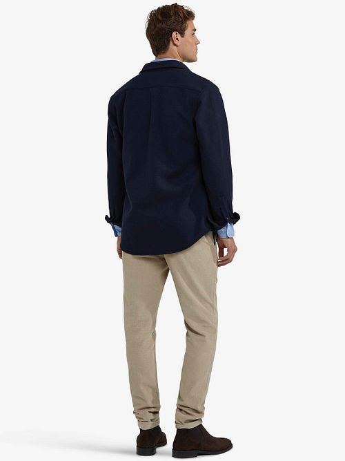 McGregor overshirt i marineblå Model / Achterkant
