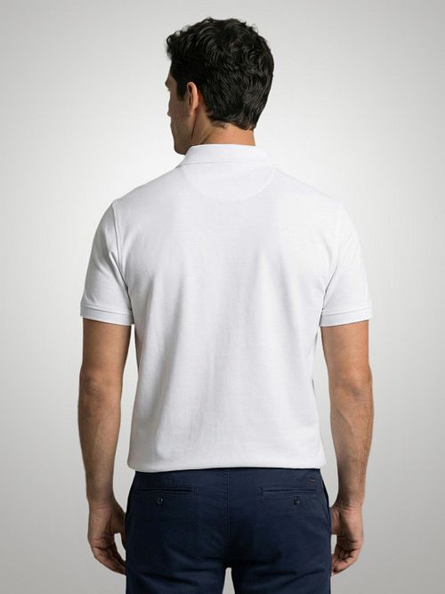 McGregor Piké Polo Vit Model / Achterkant