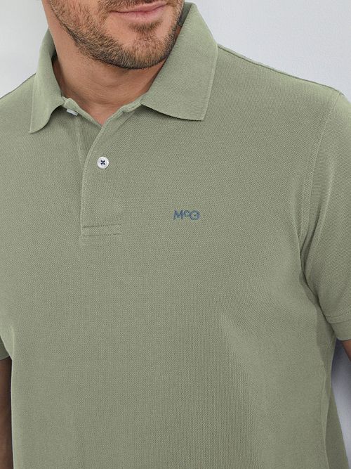 McGregor Piqué Polo Lys Grønn Model / Detail