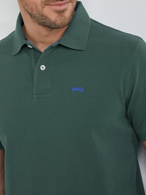 McGregor Pique Polo Mørkegrøn Model / Detail