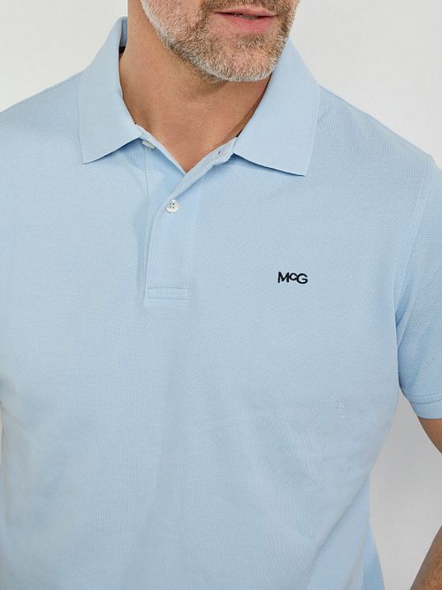 McGregor Piqué Poloshirt Hellblau Model / Detail