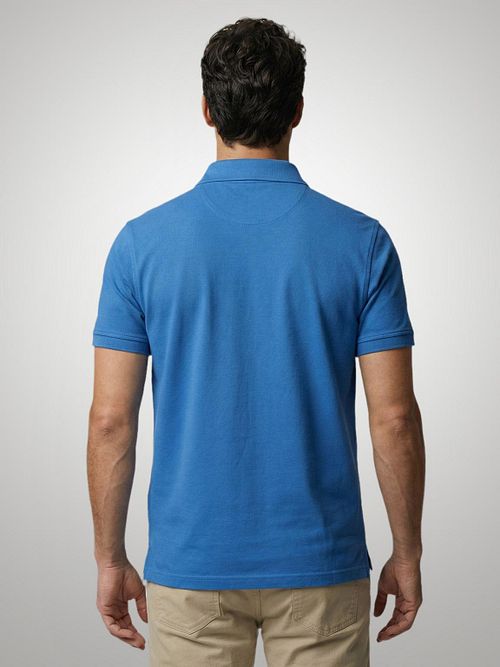 McGregor Piqué Polo Kobalt Blauw Model / Achterkant