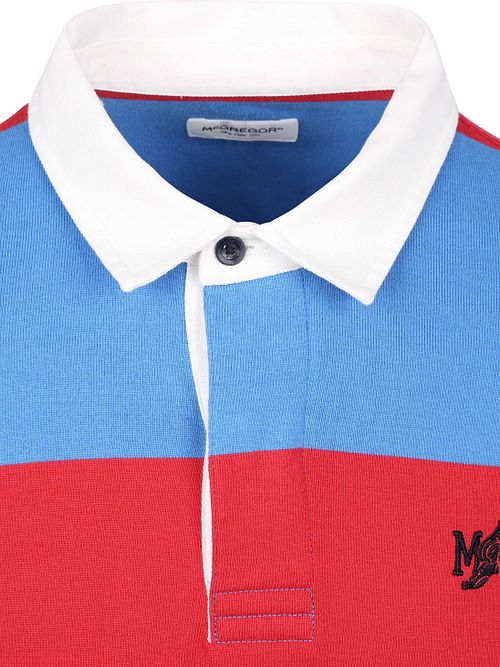 McGregor polo de rugby a rayas azul y rojo Product / Detail