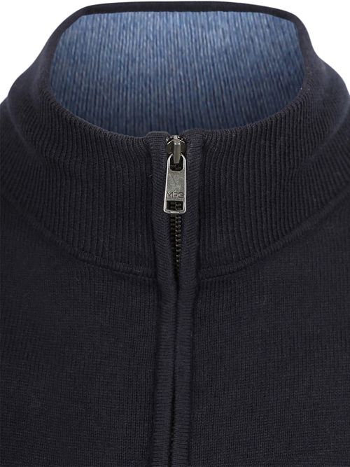 McGregor Pull Half-Zip Cotton Cashmere Marine Product / Detail