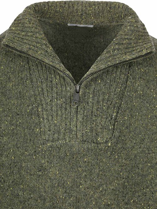 McGregor Pull Half Zip Mix Laine D'Agneau Olive Product / Detail