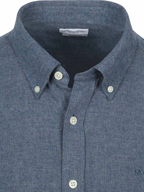 McGregor Shirt Flannel Melange Blue Product / Detail
