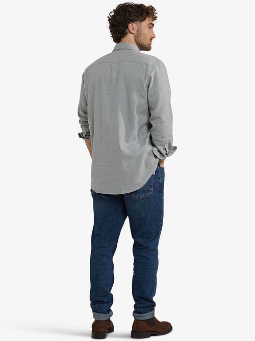 McGregor Skjorta Flanell Melerad Grå Model / Achterkant