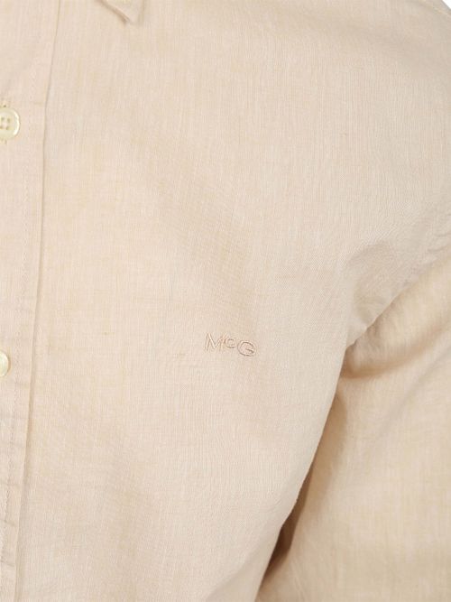 McGregor Skjorte Cotton Linen Ecru Product / Detail
