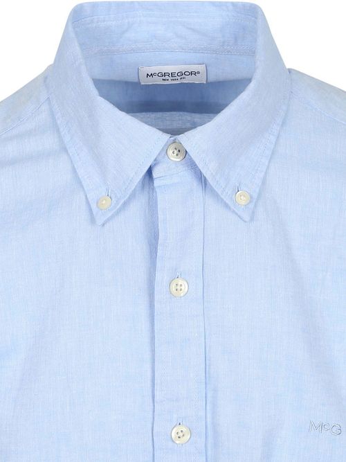 McGregor Skjorte Cotton Linen Lyseblå Product / Detail