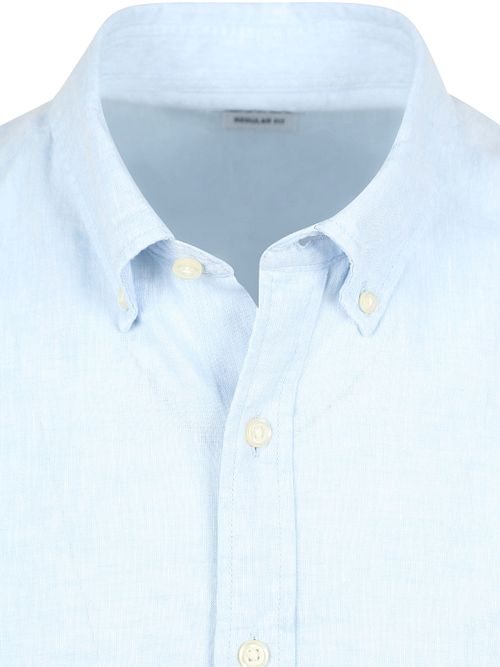 McGregor Skjorte i Linnedblanding Lyseblå Product / Detail