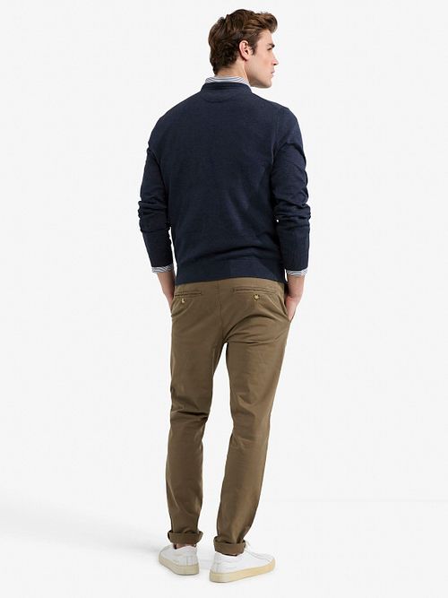 McGregor Trøje med en V-hals i Navy Model / Achterkant