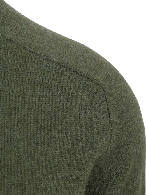 McGregor trøje i salviegrøn lammeuld melange Product / Detail