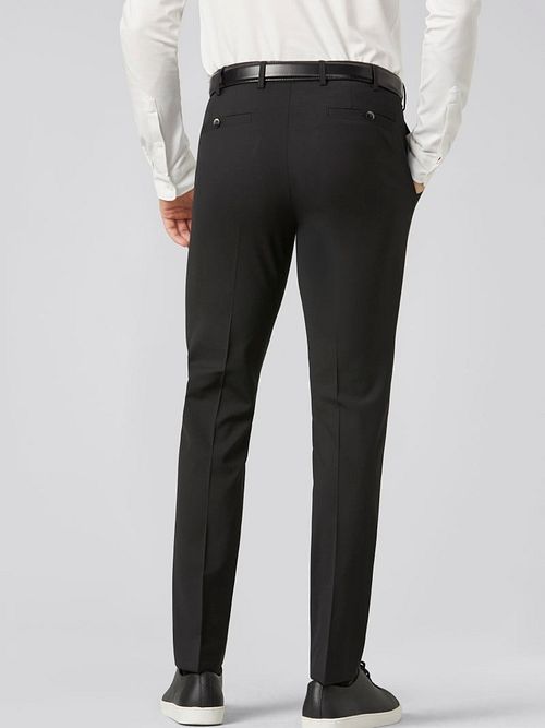 Meyer Pantalon Roma Wolmix Zwart Model / Achterkant