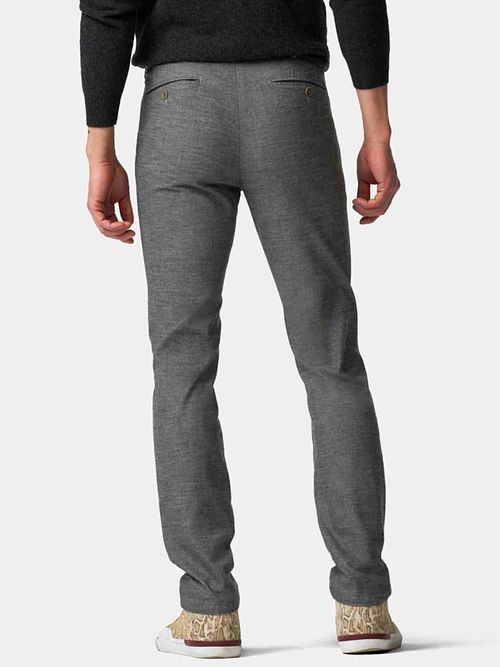 Meyer Chino Bonn Melange Grijs Model / Achterkant